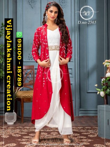 Mukesh And Mohit D.no 2565 indo western in singles and full catalog
