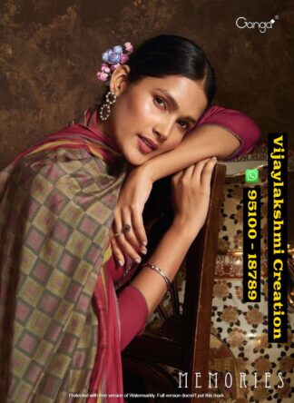 Ganga Fashion Memories Fancy Designer Cotton Ladies Suit In Singles And Full Catalog