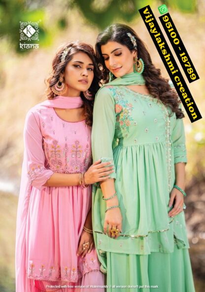 Kiana Roha 104 Roha 105 Kurti Sharara Pant In Singles And Full Catalog