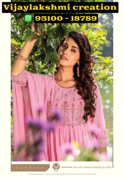 Kiana Roha 105 Kurti Sharara Pant In Singles And Full Catalog-1