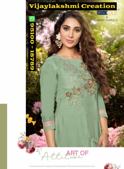Anju Fabrics Code 7002 Gowns In Singles And Full Catalog