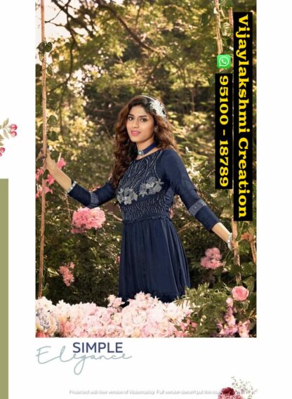Anju Fabrics Code 7003 Gowns In Singles And Full Catalog