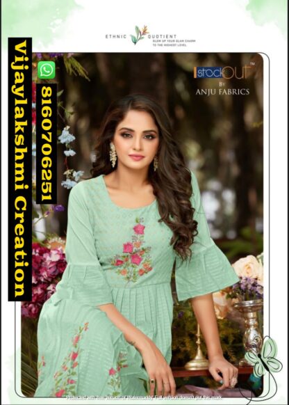 Anju Fabrics Lime Light 8034 Full Gher Gowns In Singles And Full Catalog