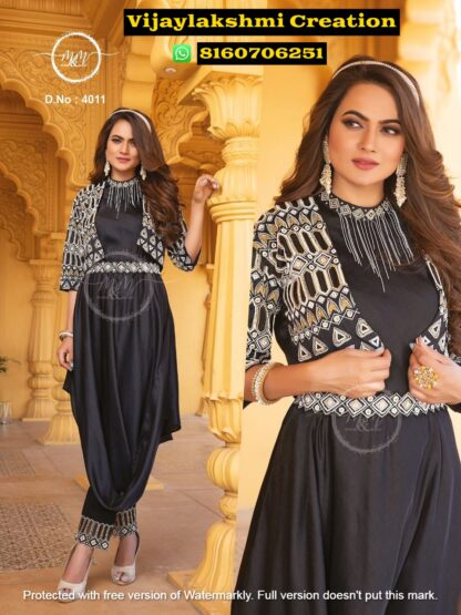 Mukesh And Mohit(M&M) D.No. 4011 Designer Top With Bottom In Singles And Full Catalog