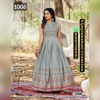 Rangjyot Charvi D.No 1006 Cotton Gowns In Singles And Full Catalog