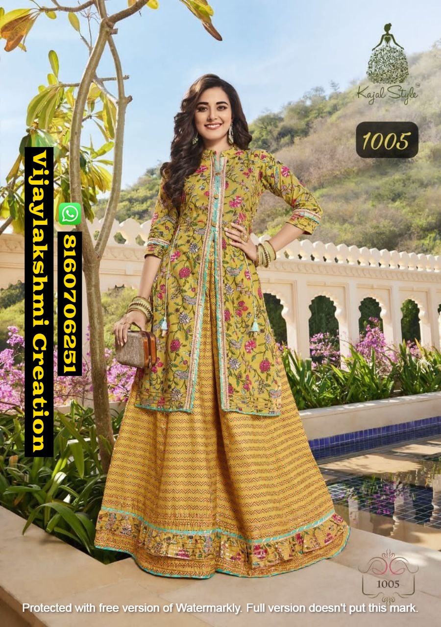 Kesariya Vol 1 By Kajal Style Nayra Cut Fancy Kurti Collection:  Textilecatalog