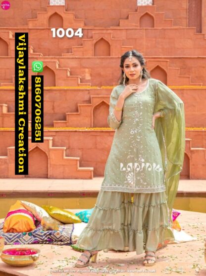 LaPink Khawaab Vol 1 D.No 1002 Sharara In Singles And Full Catalog