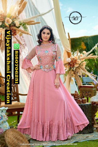 M&M Arzoie D.No 1001 Indo western dress In Singles And Full Catalog