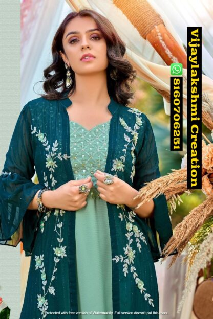 M&M Arzoie D.No 1005 Indo western dress In Singles And Full Catalog