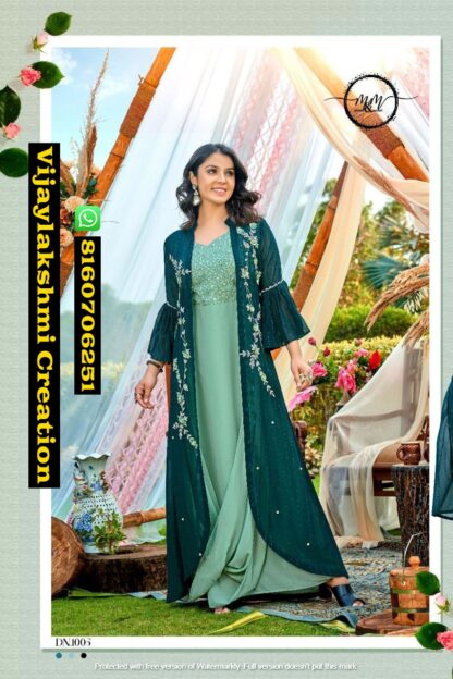 M&M Arzoie D.No 1005 Indo western dress In Singles And Full Catalog