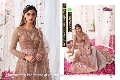 Swagat Violet D.no 5306 Embroidery Net Salwar Kameez In Single And Full Catalog