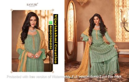 Sayuri Designer Inara D.No. 130 Salwar Suit In Single And Full Catalog