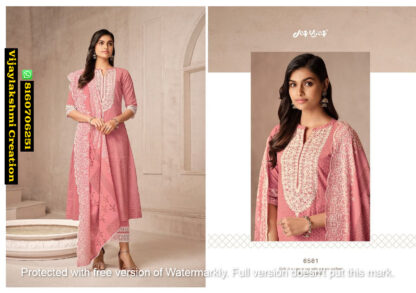 Jay Vijay Vihana D.No 6581 Pant Style Suits In Singles And Full Catalog