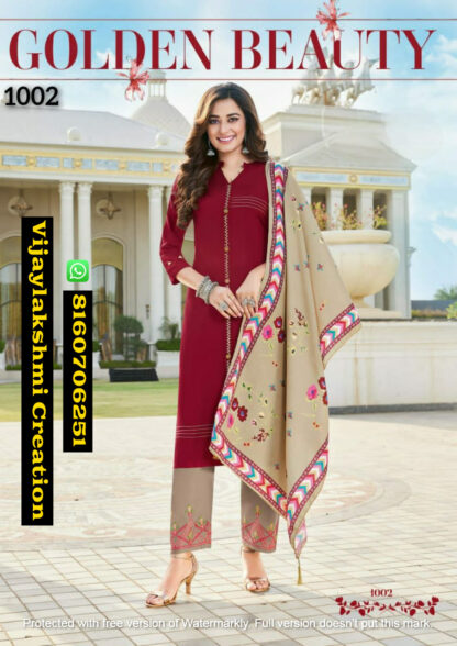 Karissa Vidisha Vol 5 D.No 1002 Kurti With Bottom and Dupatta In Single And Full Catalog