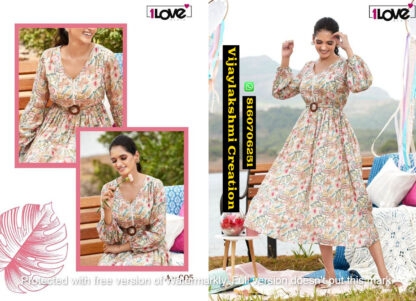 1Love By S4U Anokhi Vol 4 D.No. A- 005 Gown In Singles And Full Catalog