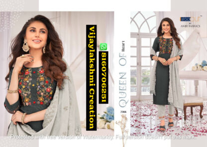 Anju Fabrics Insta Girl Premium D.No. 2366 Kurtis With Bottom & Dupatta in Single and Full Catalog