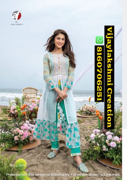 Anju fabrics Breezy 2382 Kurti With Pant In Singles and Full Catalog