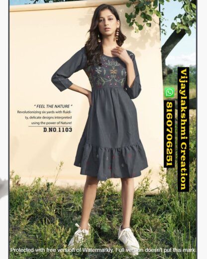 Conch Vol 1 By Riya Designer D,No 1103 Short Kurti In Singles And Full Catalog