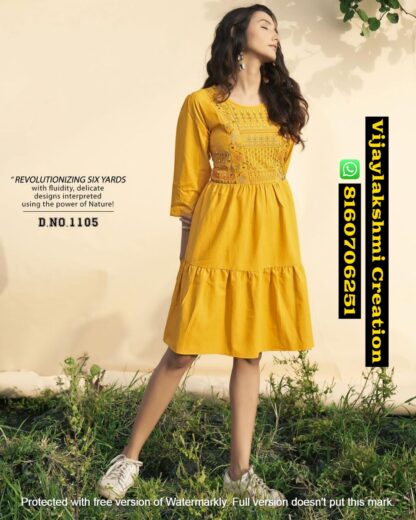 Conch Vol 1 By Riya Designer D,No 1105 Short Kurti In Singles And Full Catalog