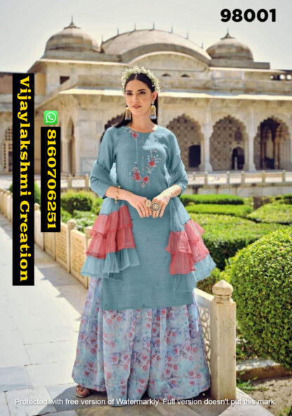 Kalki Fashion Juliet D.No 98001 Kurtis With Skirts And Dupatta In Single And Full Catalog