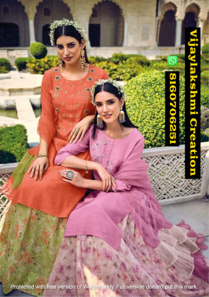 Kalki Fashion Juliet D.No 98002 -98004 Kurtis With Skirts And Dupatta In Single And Full Catalog