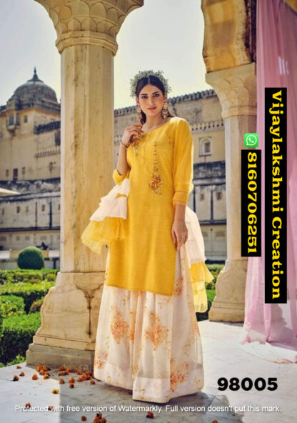 Kalki Fashion Juliet D.No 98005 Kurtis With Skirts And Dupatta In Single And Full Catalog