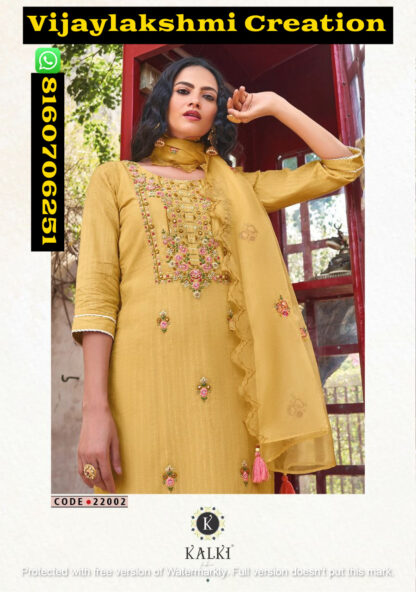 Kalki Fashion Pakizaa Vol-2 Code 22002 Kurtis With Pant And Duppta In Singles And Full Catalog