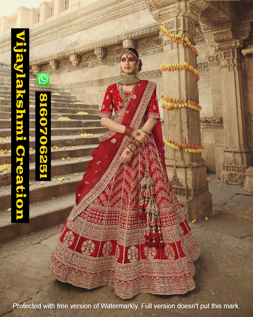 Handwork Full gher Lehenga choli😍 This bridal Lehenga choli is a unique  one having a very elegant touch of golden color on red micro v... |  Instagram