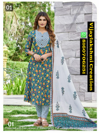 Tips & Tops Festive Stories D.No 01 Printed Kurti Pant With Dupatta In Singles And Full Catalog