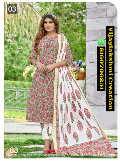 Tips & Tops Festive Stories D.No 03 Printed Kurti Pant With Dupatta In Singles And Full Catalog