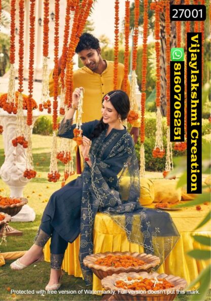 Kalki Fashion Haldi Mahendi Vol 4 D.No K 27001 Kurti Pant With Dupatta In Singles And Full Catalog