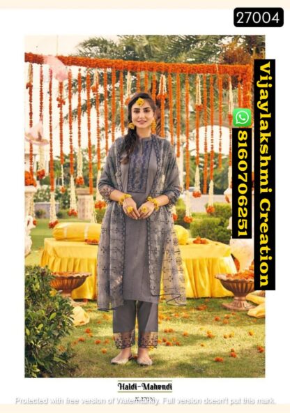 Kalki Fashion Haldi Mahendi Vol 4 D.No K 27004 Kurti Pant With Dupatta In Singles And Full Catalog