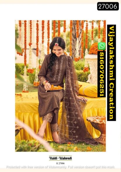 Kalki Fashion Haldi Mahendi Vol 4 D.No K 27006 Kurti Pant With Dupatta In Singles And Full Catalog
