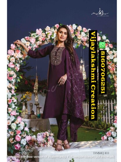 Mayur Tanishq D.No 103 Silk Salwar Suits In Singles And Full Catalog