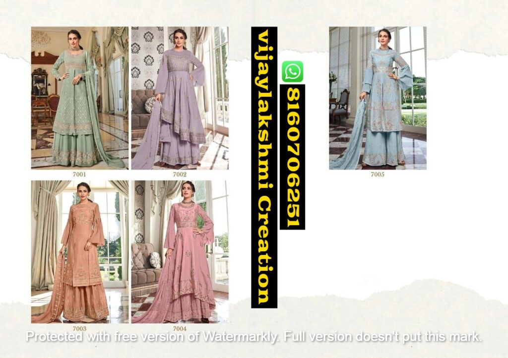 S3 Forever Rashmi D.No 7001 To Kurti With Palazzo And Dupatta in Singles and Full Catalog