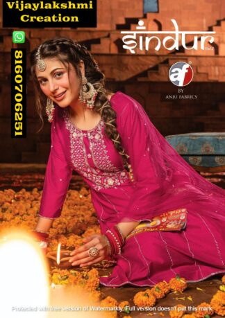 Anju Fabrics Sindur Vol 2 Viscose Kurti With Pant and Dupatta in Singles and Full Catalog