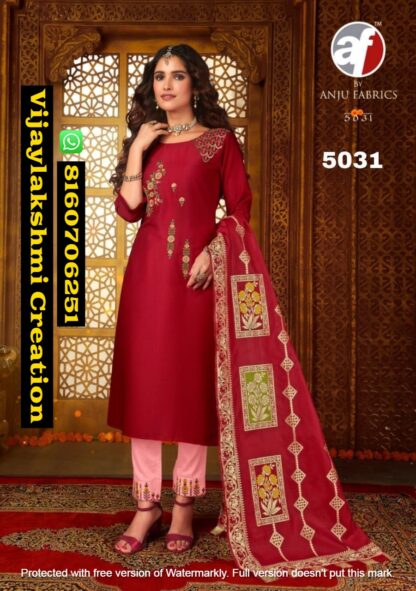 Anju Fabrics Suhagan D.No 5031 Karwachauth Special Readymade Suit Collection In Singles And Full Catalog