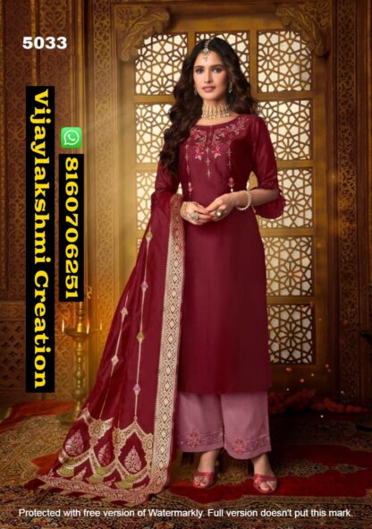 Anju Fabrics Suhagan D.No 5033 Karwachauth Special Readymade Suit Collection In Singles And Full Catalog