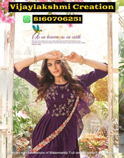 Anju Fabrics Wedding Masti Vol 2 D.No 7114 Readymade Designer Gowns With Drape Dupatta in Singles and Full Catalog