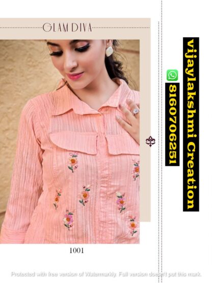 Grace by Kurti Times D.No 1001 Girls Western Short Tops in Singles and Full Catalog