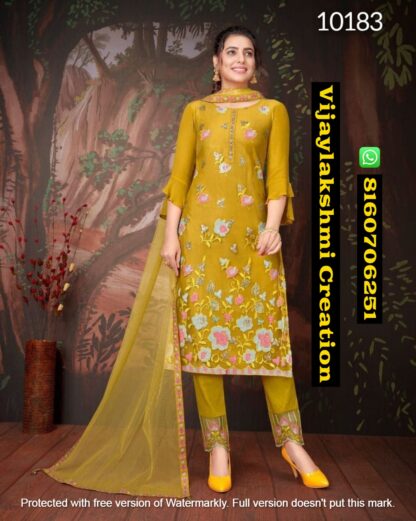 LILY & LALI Merina D.No. 10183 Kurti With Bottom and Dupatta In Singles And Full Catalog