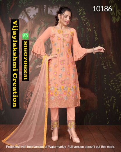 LILY & LALI Merina D.No. 10186 Kurti With Bottom and Dupatta In Singles And Full Catalog