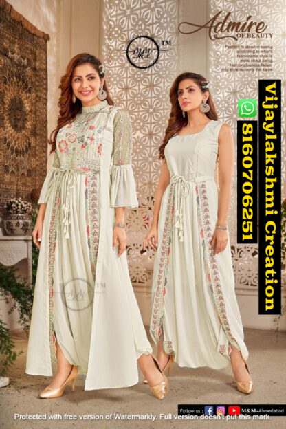 M&M Arzoie Vol 2 D.No 1006 Indo western dress In Singles And Full Catalog