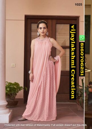 Occasion by S3 Forever D.No 1025 Long Indo Western Gown In Singles And Full Catalog
