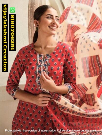 S4U Rabta D.No R - 02 Pure Cotton Kurti With Bottom and Dupatta In Singles And Full Catalog