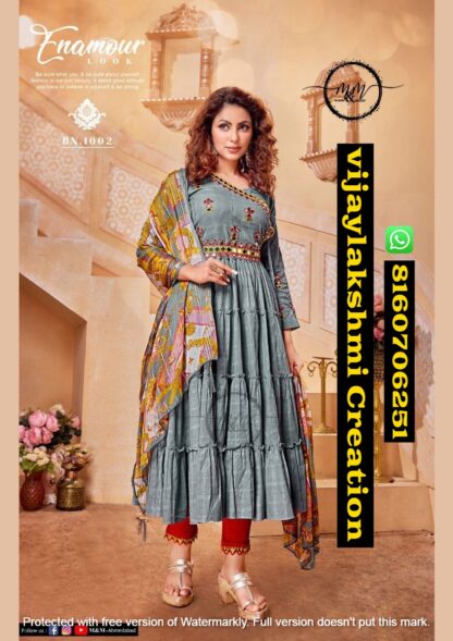 Shehzadi by M&M DN 1002 Designer Stitched Anarkali Dresses In Singles And Full Catalog