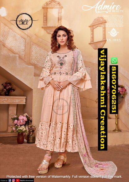 Shehzadi by M&M DN 1005 Designer Stitched Anarkali Dresses In Singles And Full Catalog