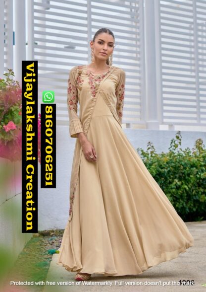 Vamika Sofiyan D.No 4006 Georgette Gown In Singles And Full Catalog