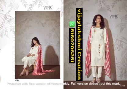 Vink Chikankari Vol-3 D.No 1702 Kurti Pants With Dupatta In Singles and Full Catalog
