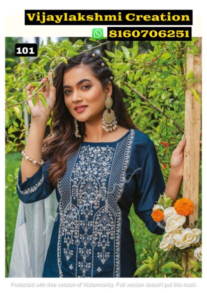 Mayur Adaah 101 Chinon Readymade Suit In Singles And Full Catalog